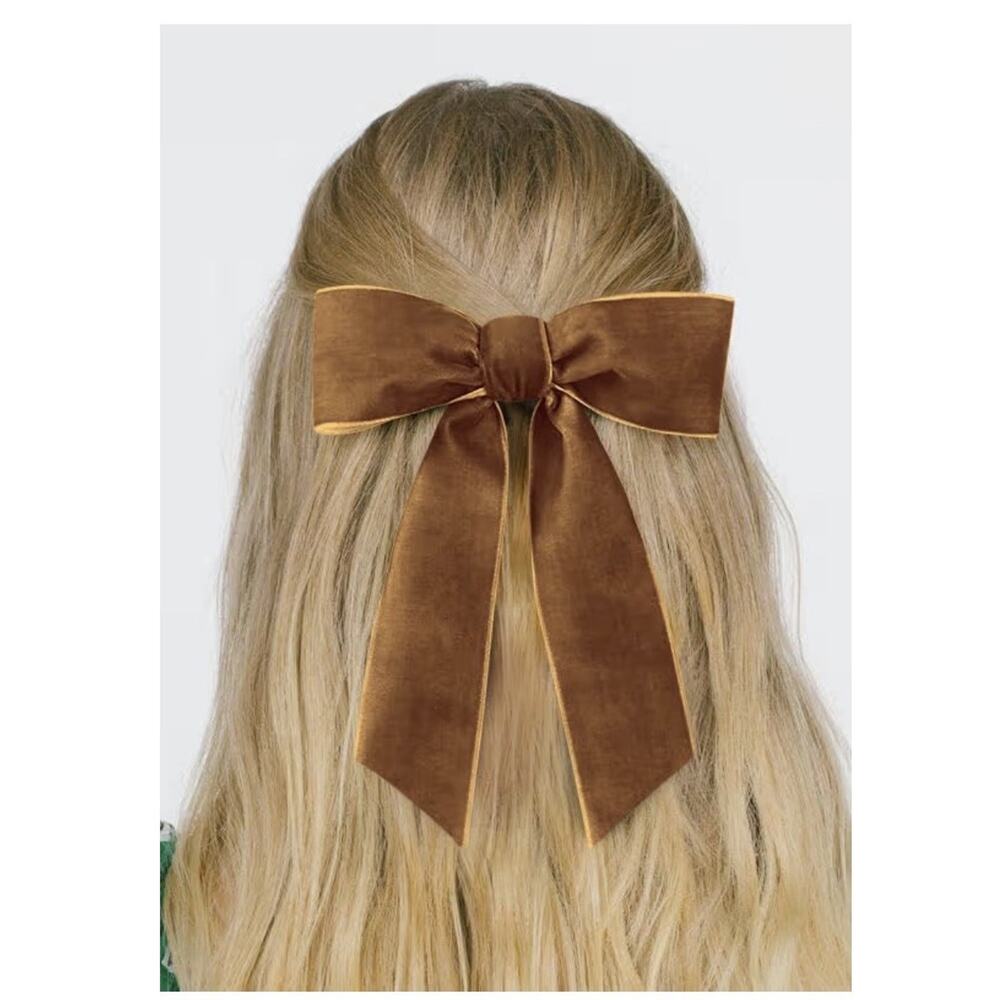 Copper Velvet Ribbon 1.5'' 25 Yards for Christmas Tree, Gift Wrapping, Flower Bo